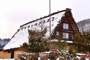 白川郷合掌造り集落、雪景色、2月冬、岐阜県大野郡の観光・撮影スポットの画像と写真