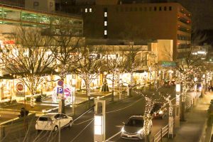星が丘テラス、イルミネーション、12月冬、名古屋市千種区の観光・撮影スポットの画像と写真