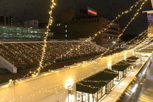 星が丘テラス、イルミネーション、12月冬、名古屋市千種区の観光・撮影スポットの画像と写真