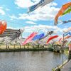 佐屋川創郷公園、鯉のぼり、春、愛知県海部郡の観光・撮影スポットの画像と写真