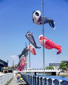 半田運河、鯉のぼり、4月春、愛知県半田市の観光・撮影スポットの画像と写真