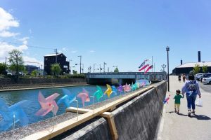 半田運河、鯉のぼり、4月春、愛知県半田市の観光・撮影スポットの画像と写真