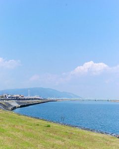 九華公園、揖斐川、3月春の花、三重県桑名市の観光・撮影スポットの画像と写真