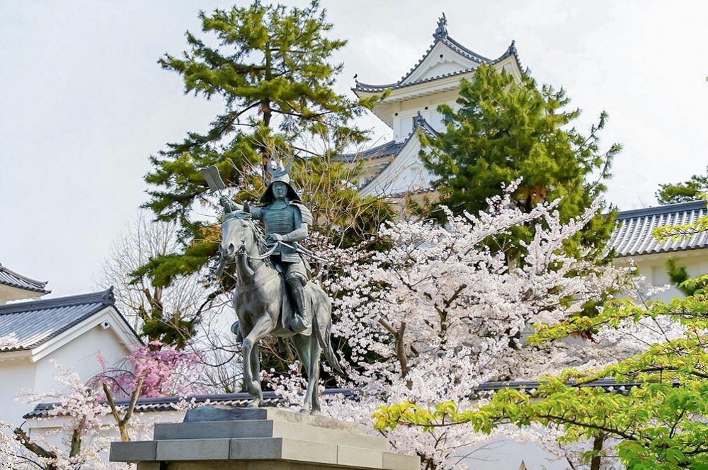 大垣城、桜まつり、4月春の花、岐阜県大垣市の観光・撮影スポットの画像と写真