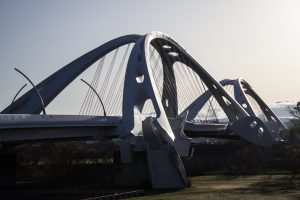 豊田大橋、朝日、豊田スタジアム、愛知県豊田市の観光・撮影スポットの写真や画像