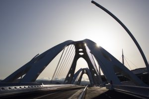 豊田大橋、朝日、豊田スタジアム、愛知県豊田市の観光・撮影スポットの写真や画像