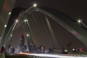 豊田大橋、夜景、愛知県豊田市の観光・撮影スポットの写真や画像