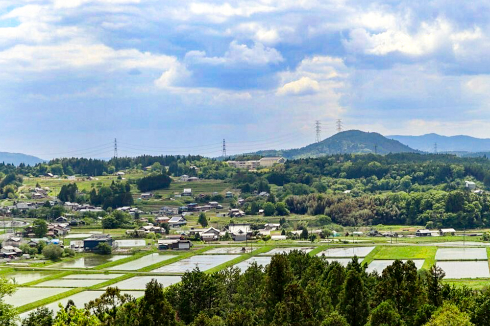 恵那農村景観日本一、田園、５月夏、岐阜県恵那市の観光・撮影スポットの画像と写真
