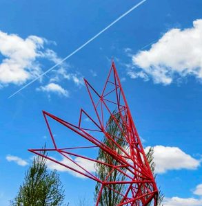 ミササガパーク、モニュメント、5月夏の花、愛知県刈谷市の観光・撮影スポットの画像と写真