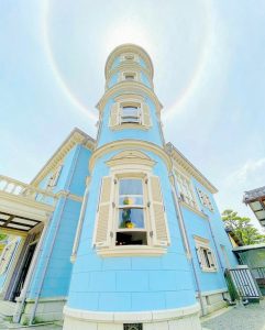 六華苑、あじさい、手水舎、6月夏の花、岐阜県大垣市の観光・撮影スポットの画像と写真