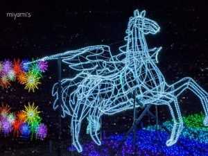 木曽三川公園センター、イルミネーション、12月冬、岐阜県海津市の観光・撮影スポットの画像と写真