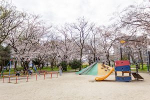 志賀公園、３月春の花、名古屋市北区の観光・撮影スポットの名所