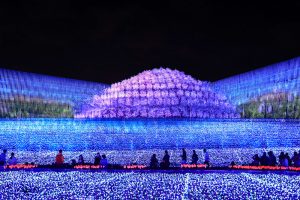 なばなの里、イルミネーション、12月冬、三重県桑名市の観光・撮影スポットの画像と写真