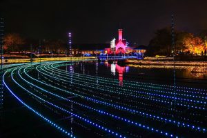 なばなの里、イルミネーション、12月冬、三重県桑名市の観光・撮影スポットの画像と写真