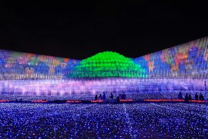なばなの里、イルミネーション、12月冬、三重県桑名市の観光・撮影スポットの画像と写真