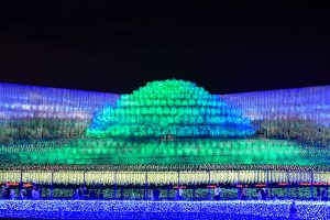 なばなの里、イルミネーション、12月冬、三重県桑名市の観光・撮影スポットの画像と写真