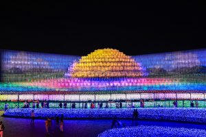 なばなの里、イルミネーション、12月冬、三重県桑名市の観光・撮影スポットの画像と写真