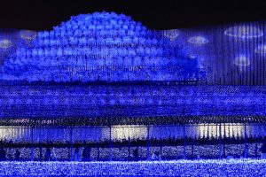 なばなの里、イルミネーション、12月冬、三重県桑名市の観光・撮影スポットの画像と写真