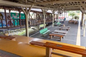 谷汲山華厳寺参道、谷汲駅、4月春の花、岐阜県揖斐郡の観光・撮影スポットの名所