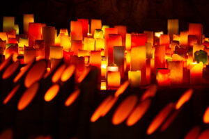 安城産業文化公園 デンパーク、仲秋のあかり祭、キャンドルアート、ライトアップ、9月、秋、愛知県安城市の観光・撮影スポットの画像と写真