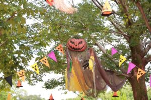 138タワーパーク、ハロウィン、ツインアーチ138、10月の秋の花、愛知県一宮市の観光・撮影スポットの画像と写真