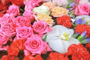 上飯田六所宮、花手水舎、名古屋市北区の観光・撮影スポットの名所