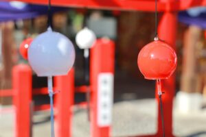 別小江神社、9月、風鈴、名古屋市北区の観光・撮影スポットの画像と写真