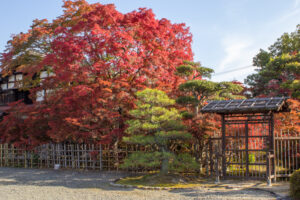 どうだん亭、紅葉、11月秋の名所、愛知県尾張旭市の観光・撮影スポットの名所