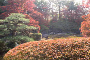 どうだん亭、紅葉、11月秋の名所、愛知県尾張旭市の観光・撮影スポットの名所