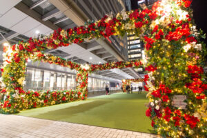 名古屋駅ビル群、イルミネーション、夜景、名古屋市中村区の観光・撮影スポットの名所