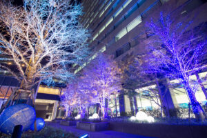 名古屋ルーセントタワー、イルミネーション、夜景、名古屋市中村区の観光・撮影スポットの名所