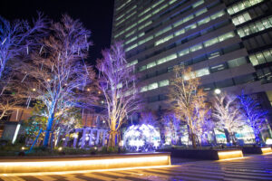 名古屋ルーセントタワー、イルミネーション、夜景、名古屋市中村区の観光・撮影スポットの名所