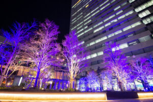 名古屋ルーセントタワー、イルミネーション、夜景、名古屋市中村区の観光・撮影スポットの名所