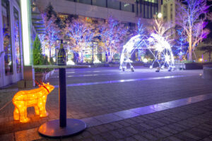 名古屋ルーセントタワー、イルミネーション、夜景、名古屋市中村区の観光・撮影スポットの名所