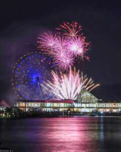 ラグーナテンボス、花火スペクタキュラ「FLAME(フレイム)」、8月夏、愛知県蒲郡市の観光・撮影スポットの名所