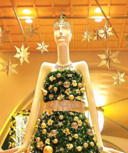 名鉄百貨店、ナナちゃん、クリスマス、冬、2121年12月
