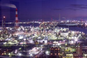 うみてらす14、夜景、四日市コンビナート、工場地帯、三重県四日市市の観光・撮影スポットの画像と写真