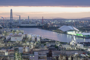 うみてらす14、夜景、四日市コンビナート、工場地帯、三重県四日市市の観光・撮影スポットの画像と写真