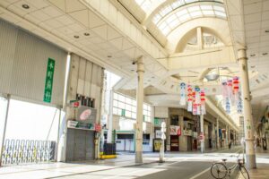 一宮アーケード、一宮七夕まつり、７月夏、愛知県一宮市の観光・撮影スポットの名所