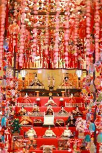 マリオット名古屋、吊り雛、「雛（ひな）のつるし飾り」、ひな祭り、2月春、名古屋市中村区の観光・撮影スポットの名所