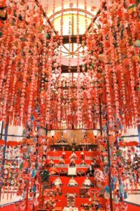 マリオット名古屋、吊り雛、「雛（ひな）のつるし飾り」、ひな祭り、2月春、名古屋市中村区の観光・撮影スポットの名所