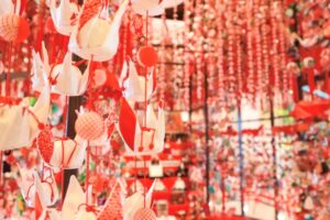 マリオット名古屋、吊り雛、「雛（ひな）のつるし飾り」、ひな祭り、2月春、名古屋市中村区の観光・撮影スポットの名所
