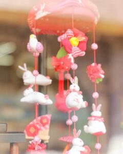 うだつの上がる町並み、吊り雛、ひな祭り、うだつの町家のおひな様、2月春、岐阜県美濃市の観光・撮影スポットの名所