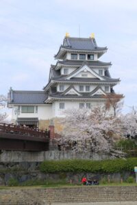 墨俣一夜城、さくら、4月春の花、岐阜県大垣市の観光・撮影スポットの画像と写真