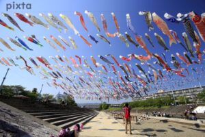 こいのぼりフェスタ1000、5月夏、大阪府高槻市の観光・撮影スポットの名所