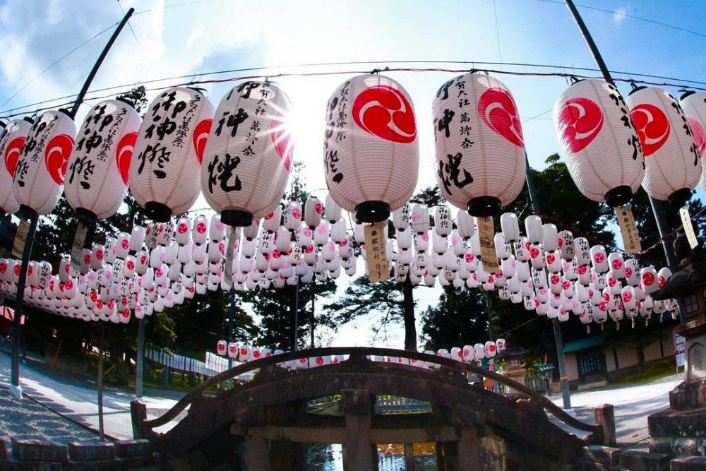 多賀大社・万灯祭・提灯祭り、8月夏、滋賀県犬上群の観光・撮影スポットの名所