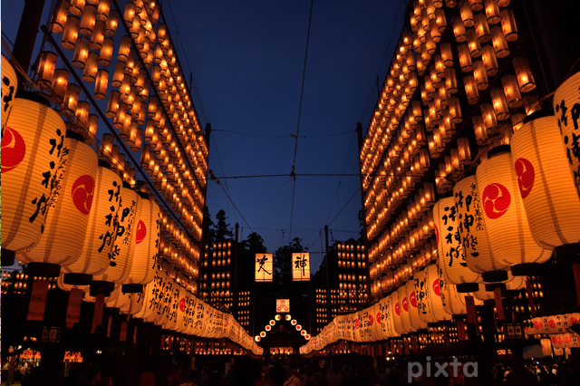 田村神社・提灯まつり・万灯祭、7月の夏まつり、滋賀県甲賀市の観光・撮影スポットの名所