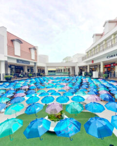 ジャズドリーム長島、ジャズ傘、アンブレラフラワー、６月夏、三重県桑名市の観光・撮影スポットの名所