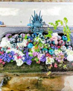 長遠寺、花手水、６月夏、愛知県岩倉市の観光・撮影スポットの名所