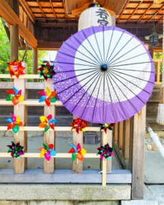 若宮神明社,、和傘、6月夏、愛知県一宮市の観光・撮影スポットの名所